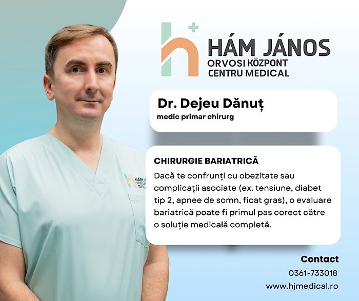 Consultații de chirurgie bariatrică și metabolică la Centrul Medical Hám János