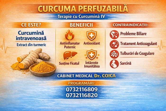Revoluția Antiinflamatoare la Satu Mare: Beneficiile Curcumei Perfuzabile în Terapia Modernă