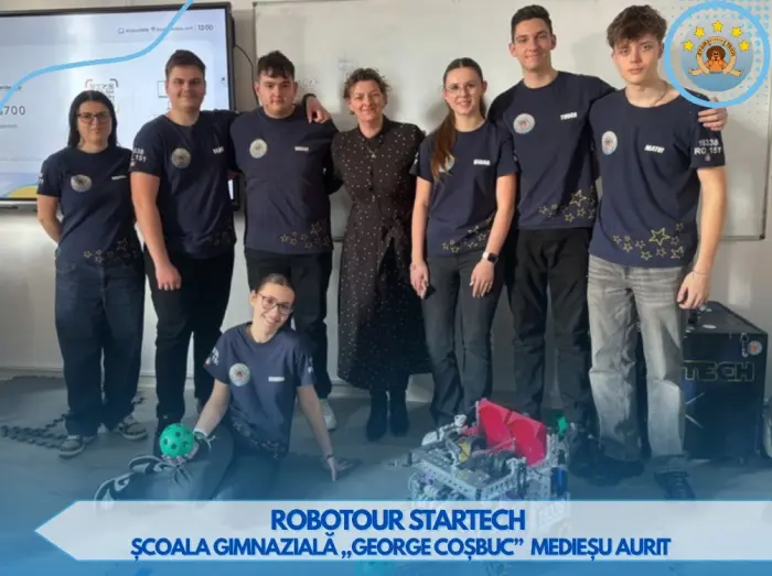 Robotour StarTech a ajuns la Școala „George Coșbuc” din Medieșu Aurit