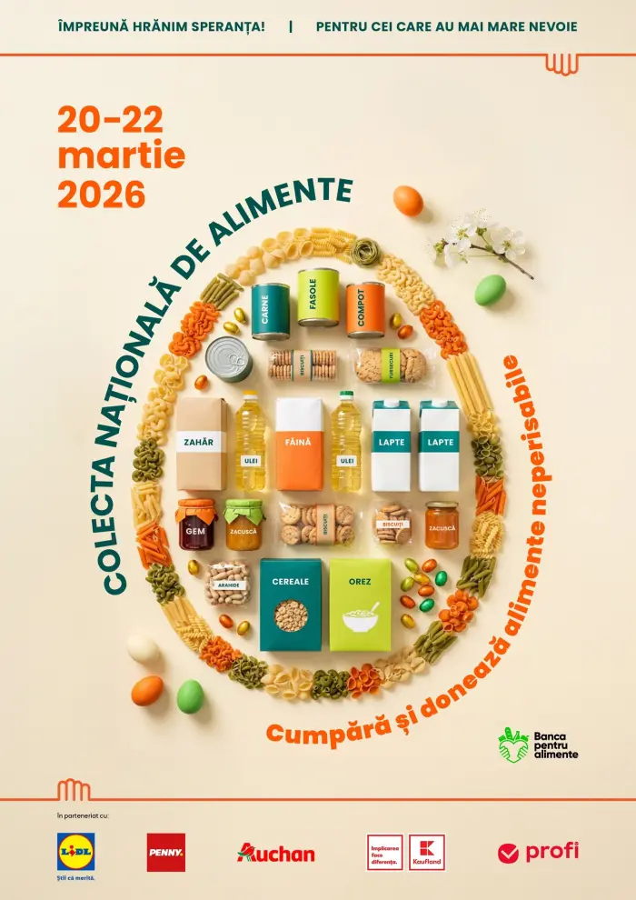 Colectă de alimente la Satu Mare: sătmărenii sunt invitați să ajute familiile vulnerabile