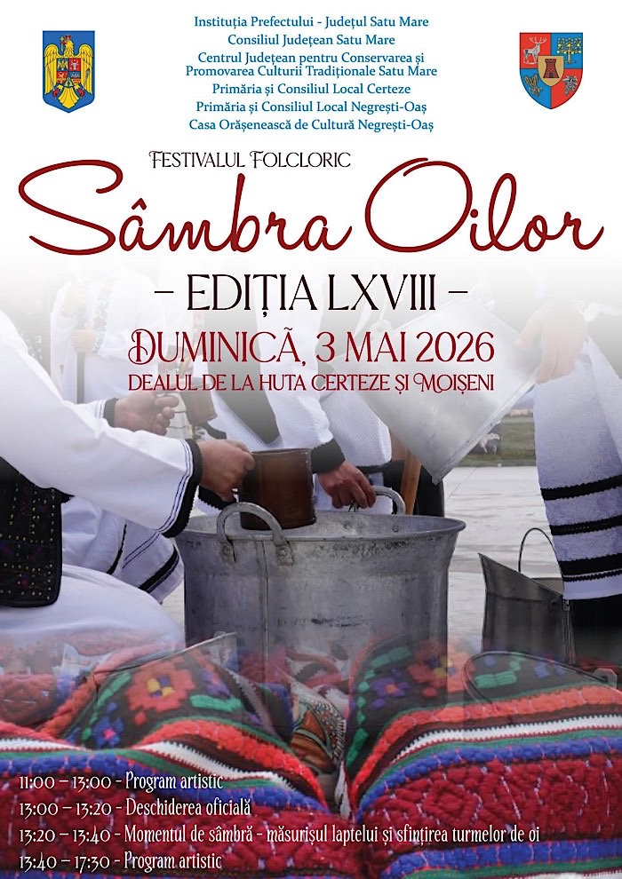 „Sâmbra Oilor” revine în Țara Oașului: tradiție, spectacol și invitați internaționali la ediția a 68-a
