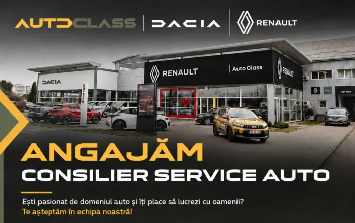 Auto Class Satu Mare angajează consilier service auto