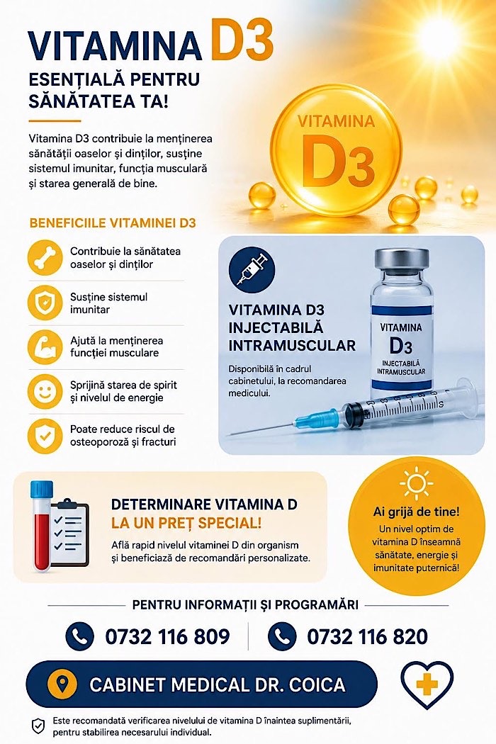 Deficitul de vitamina D poate afecta energia și imunitatea