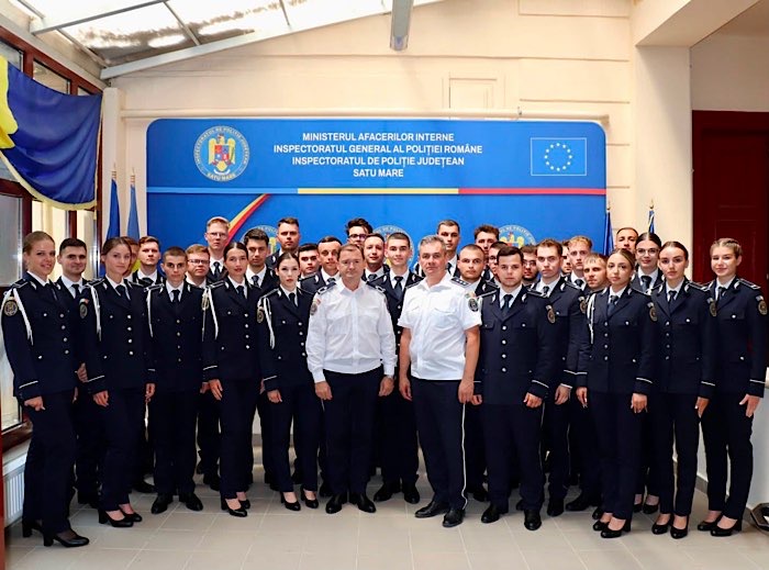 32 de tineri polițiști au început astăzi activitatea la IPJ Satu Mare. Promoția 2026 întărește efectivele inspectoratului