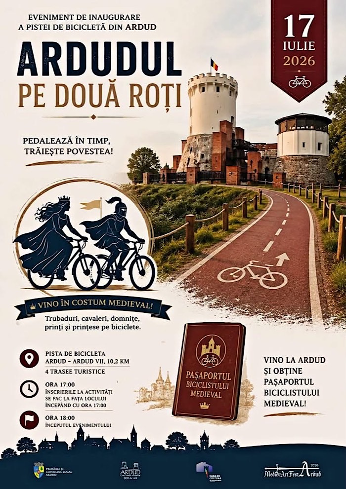 Ardudul devine capitala istoriei și a ciclismului medieval