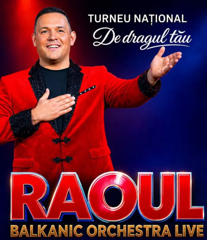 Raoul aduce la Satu Mare turneul „De dragul tău”, alături de Balkanic Orchestra