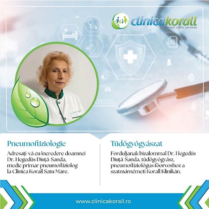 Consultații de pneumologie cu bilet de trimitere la o clinică din Satu Mare. Un medic pneumolog intră în contract cu CNAS
