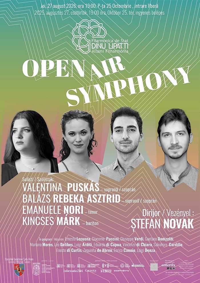 OPEN AIR SYMPHONY, concert în aer liber în Piața 25 Octombrie din Satu Mare