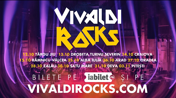 „Vivaldi Rocks!” ajunge la Satu Mare: muzica lui Vivaldi întâlnește rockul